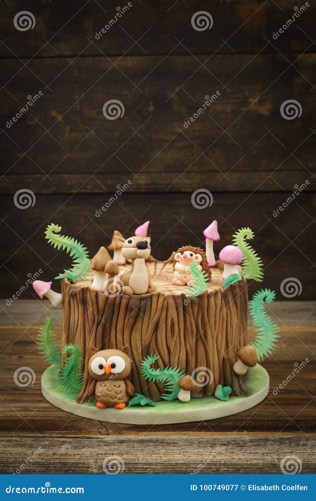 Forest Decorated Cake