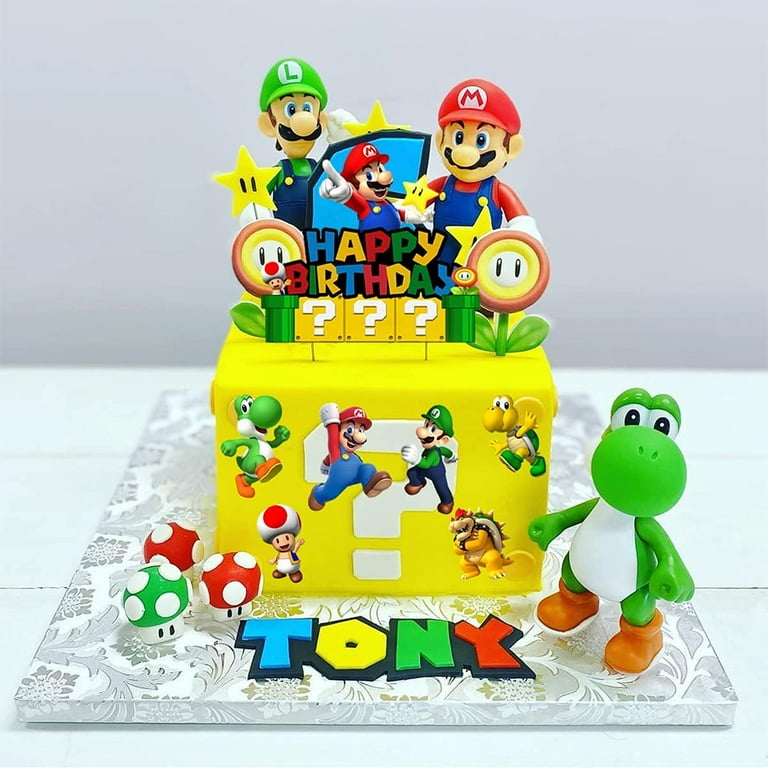 Mario Bros Decorated Cake