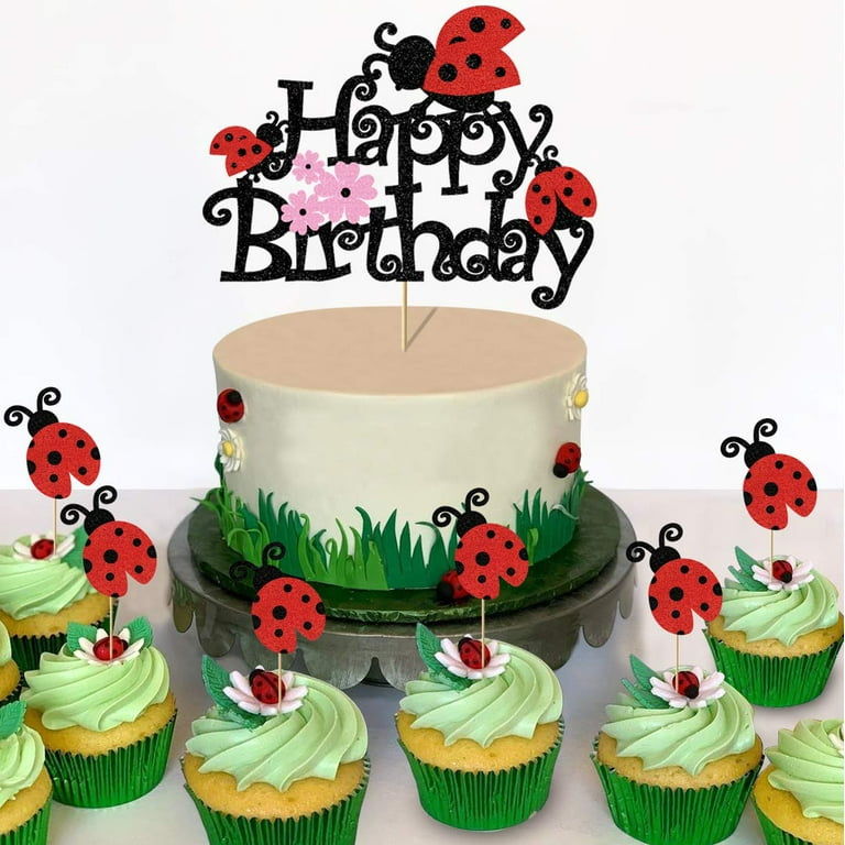 Ladybug Decorated Cake