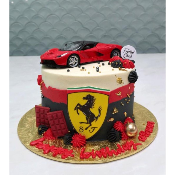 Ferrari decorated cake