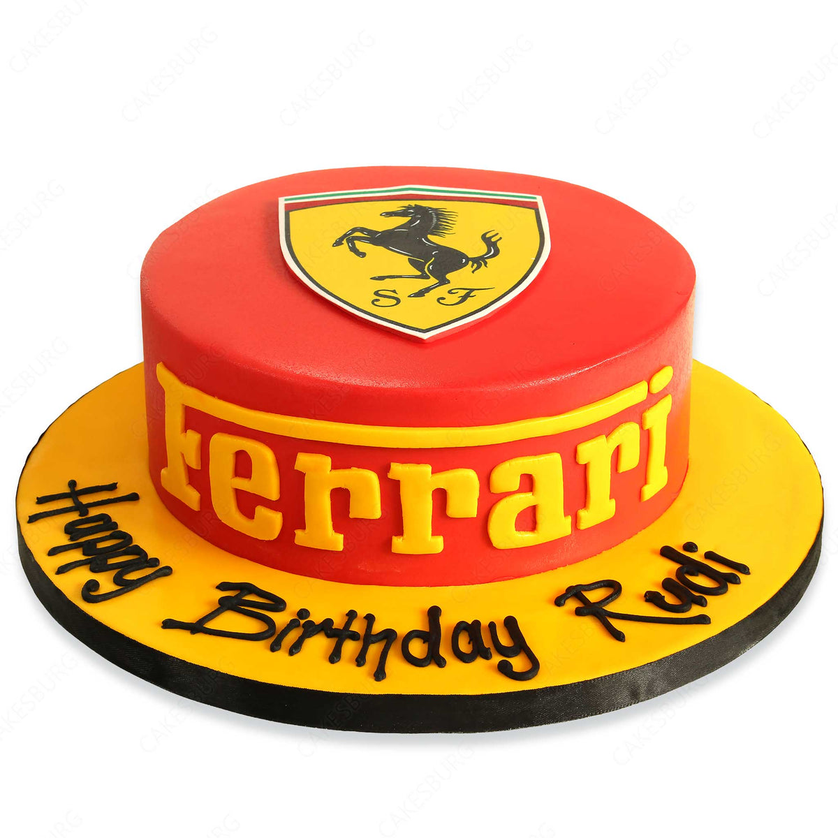 Ferrari decorated cake