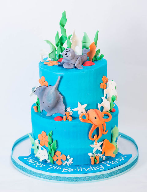 Ocean Decorated Cake