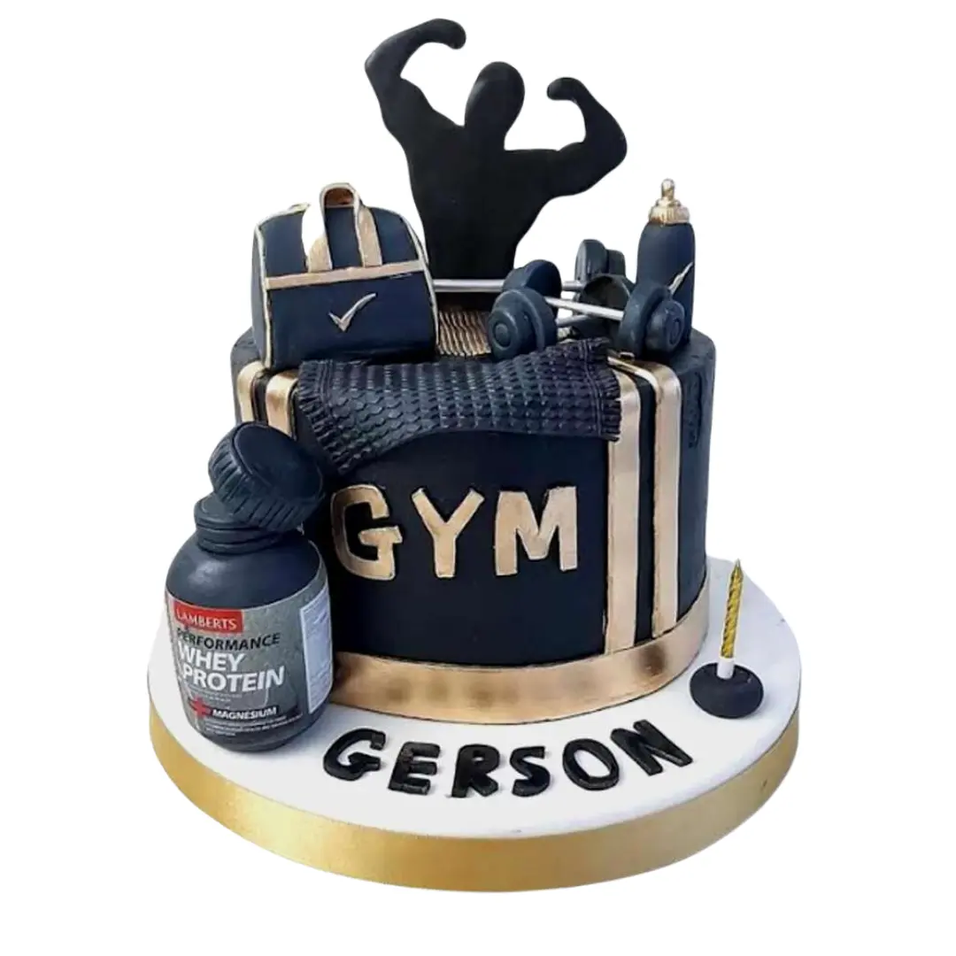 Fitness Decorated Cake