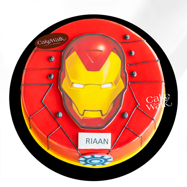 Iron Man Decorated Cake