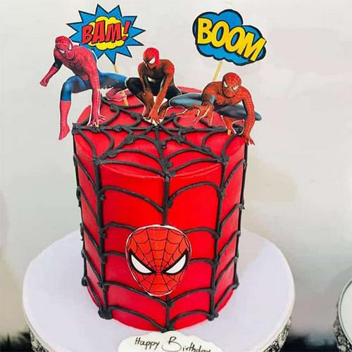 Spider Man Decorated Cake