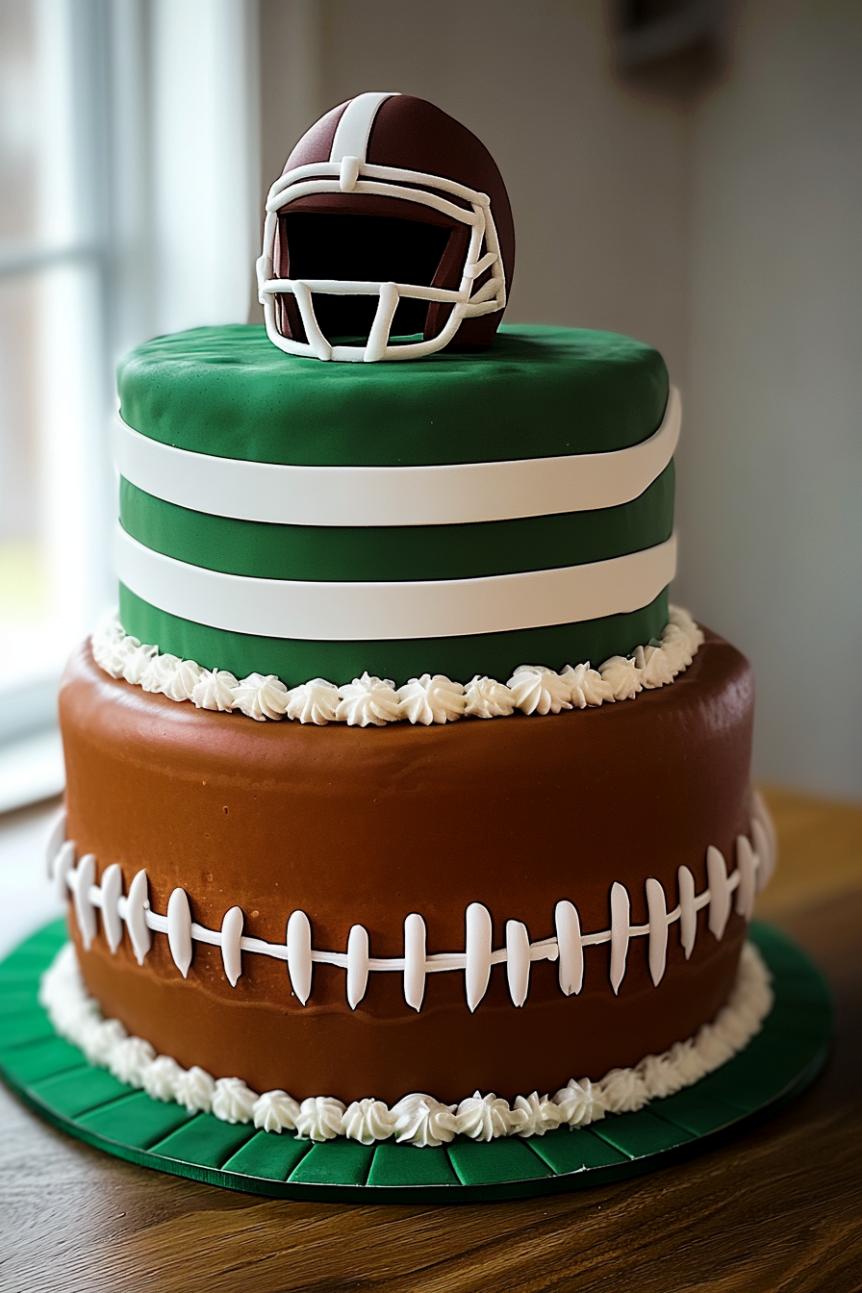 Decorated Football Cake