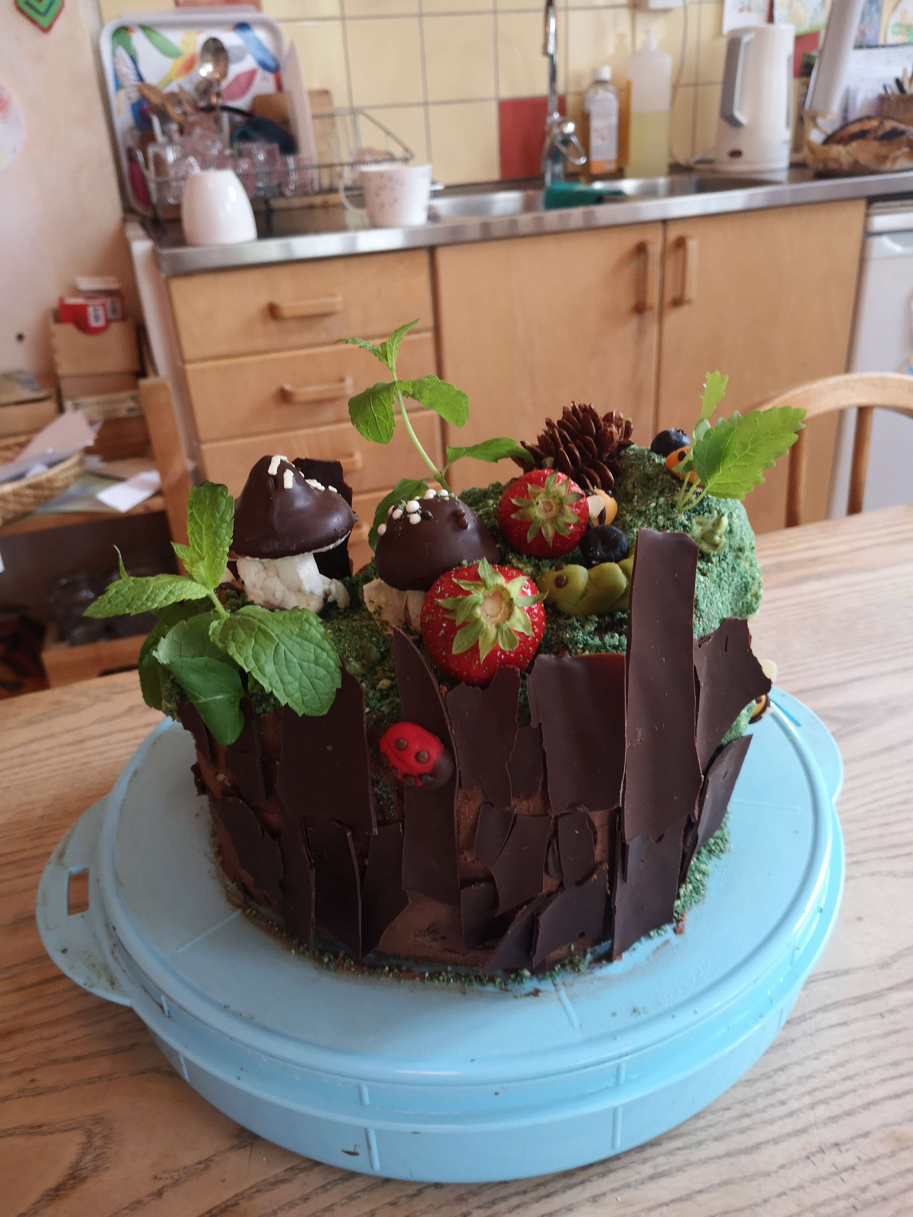 Forest Decorated Cake