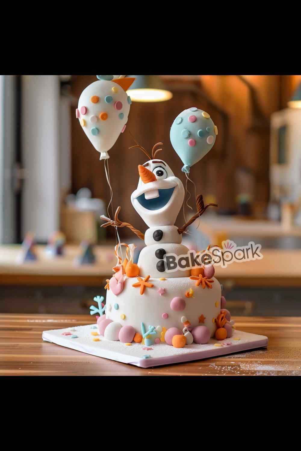 Olaf Decorated Cake