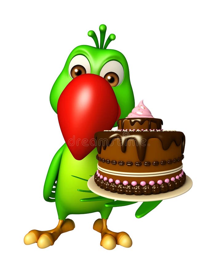 Parrot Decorated Cake