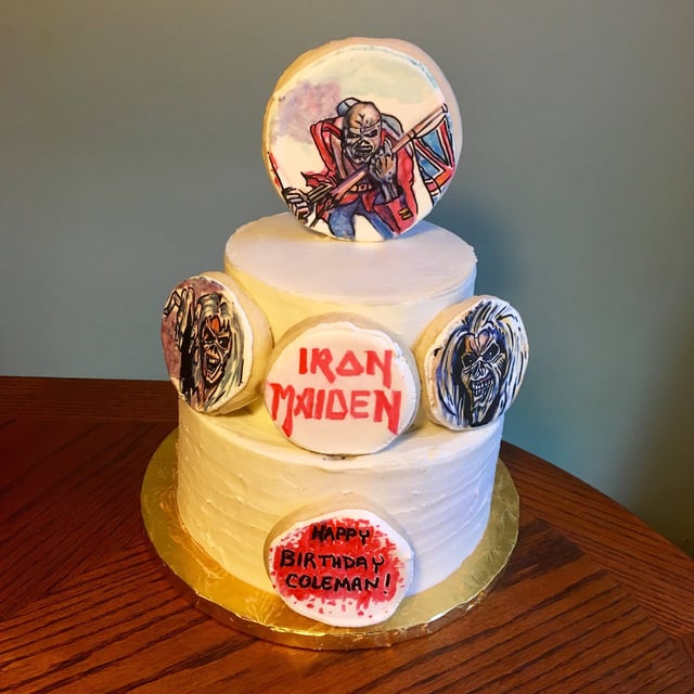 Iron Maiden Decorated Cake