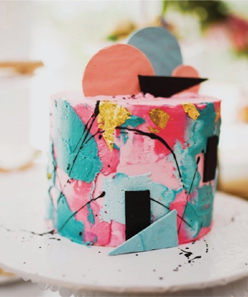 Abstract Decorated Cake