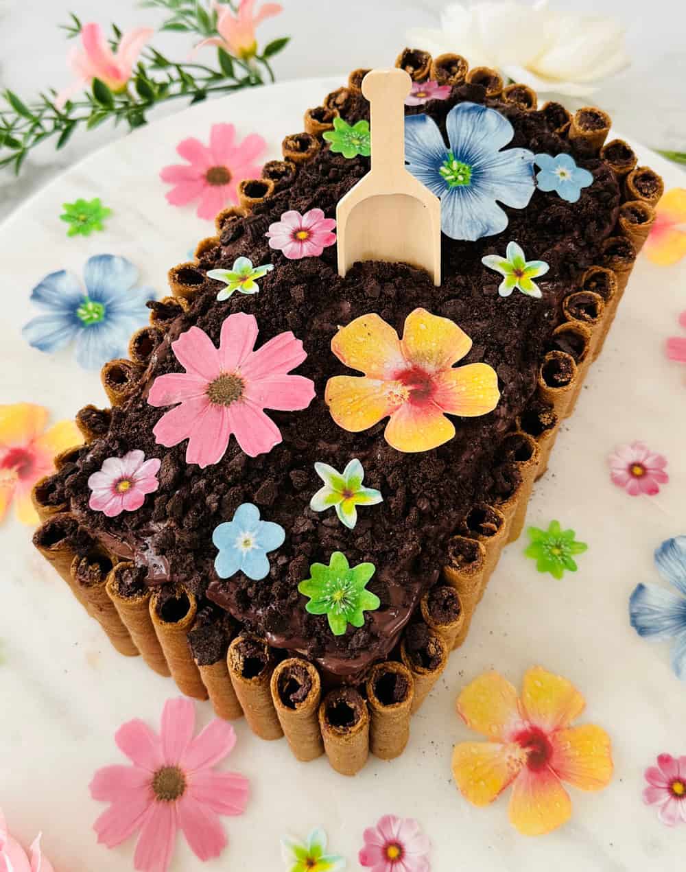 Decorated Garden Cake