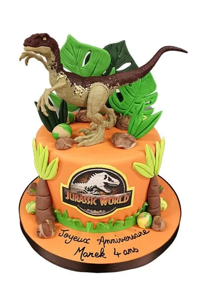 Jurassic Park Decorated Cake