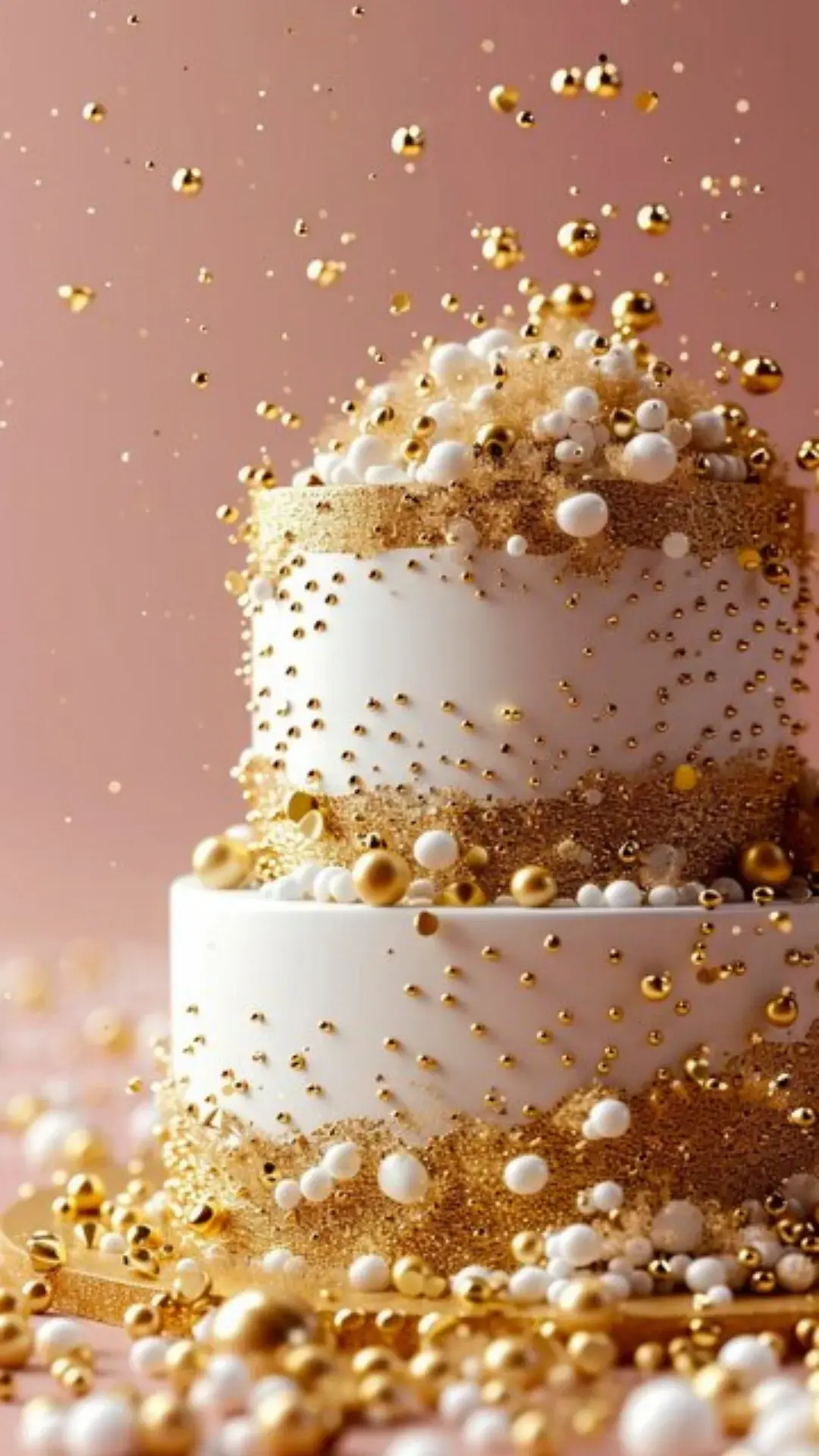 Glitter Decorated Cake