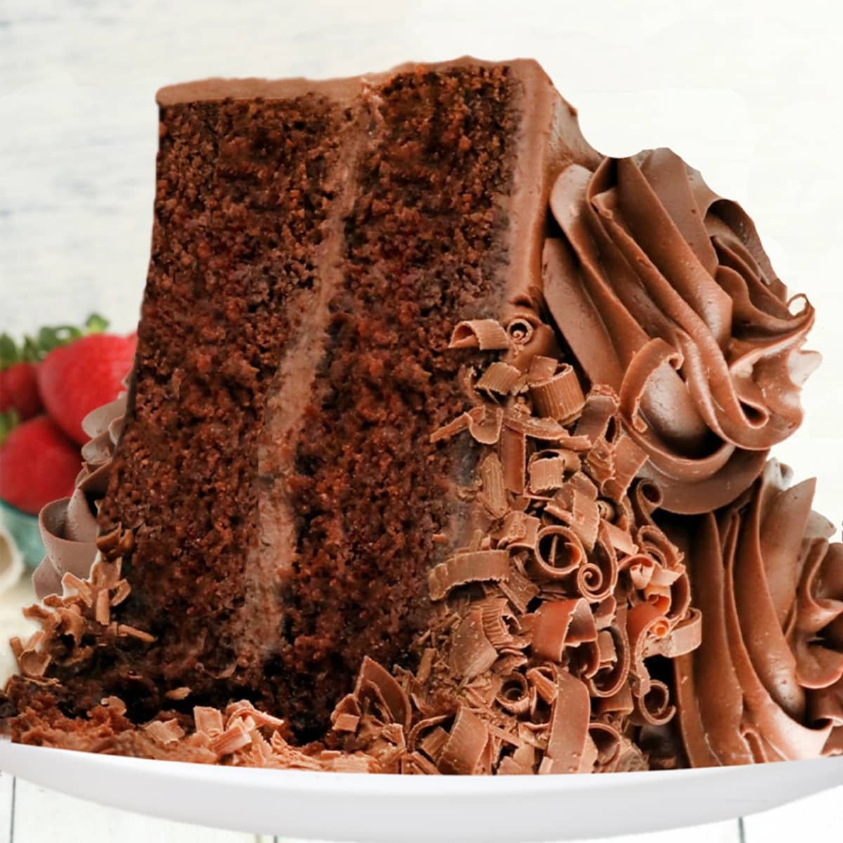 Decorated Chocolate Cake