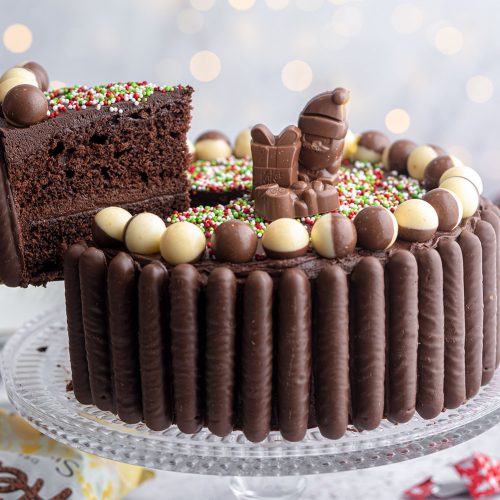 Decorated Chocolate Cake