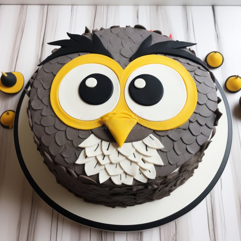 Owl Decorated Cake