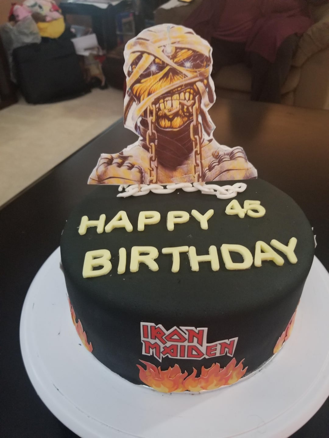 Iron Maiden Decorated Cake