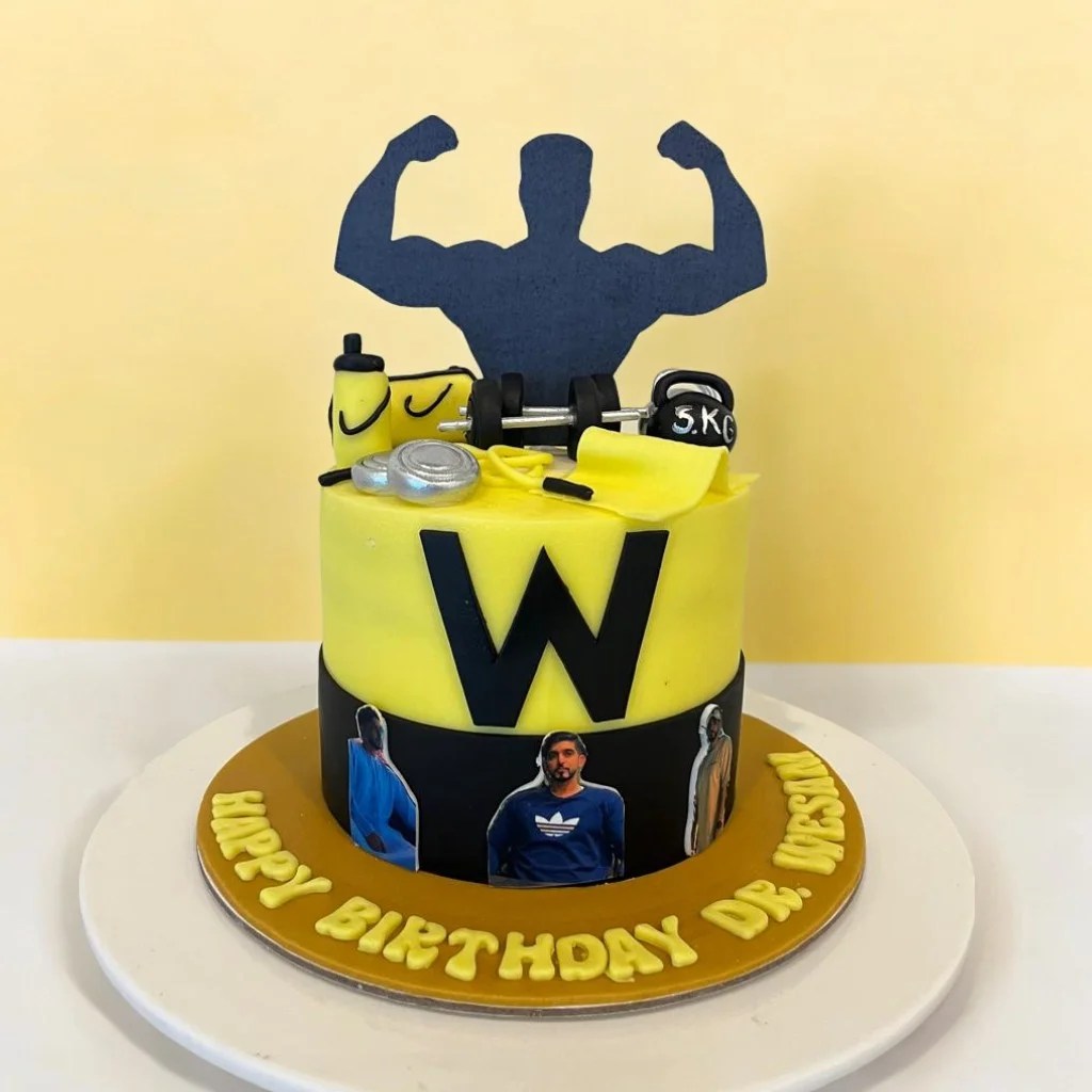 Bodybuilding Decorated Cake