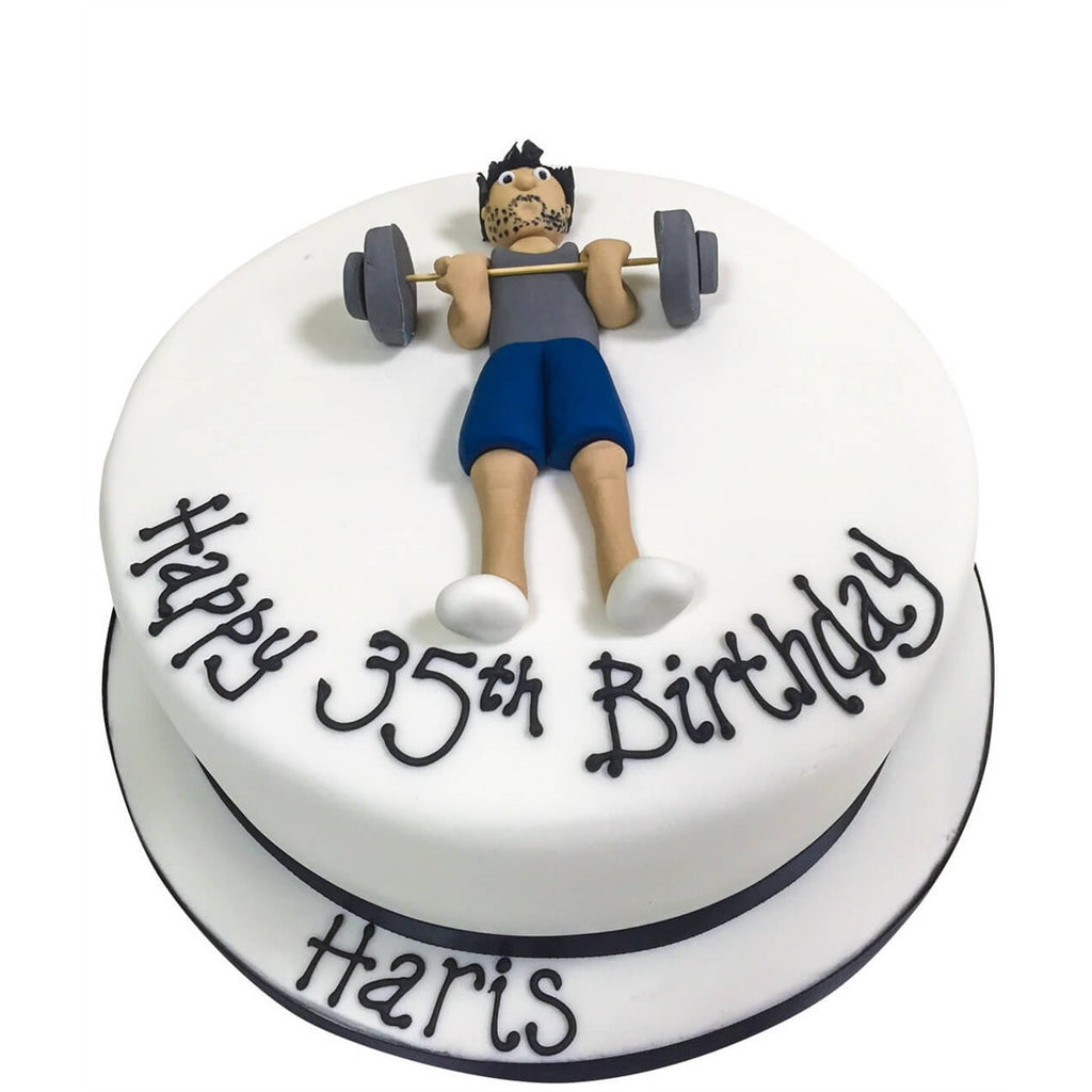 Bodybuilding Decorated Cake