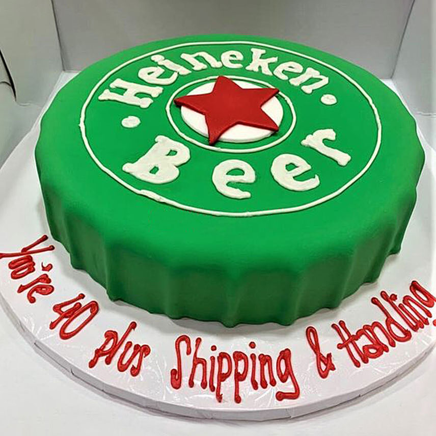 Heineken Decorated Cake