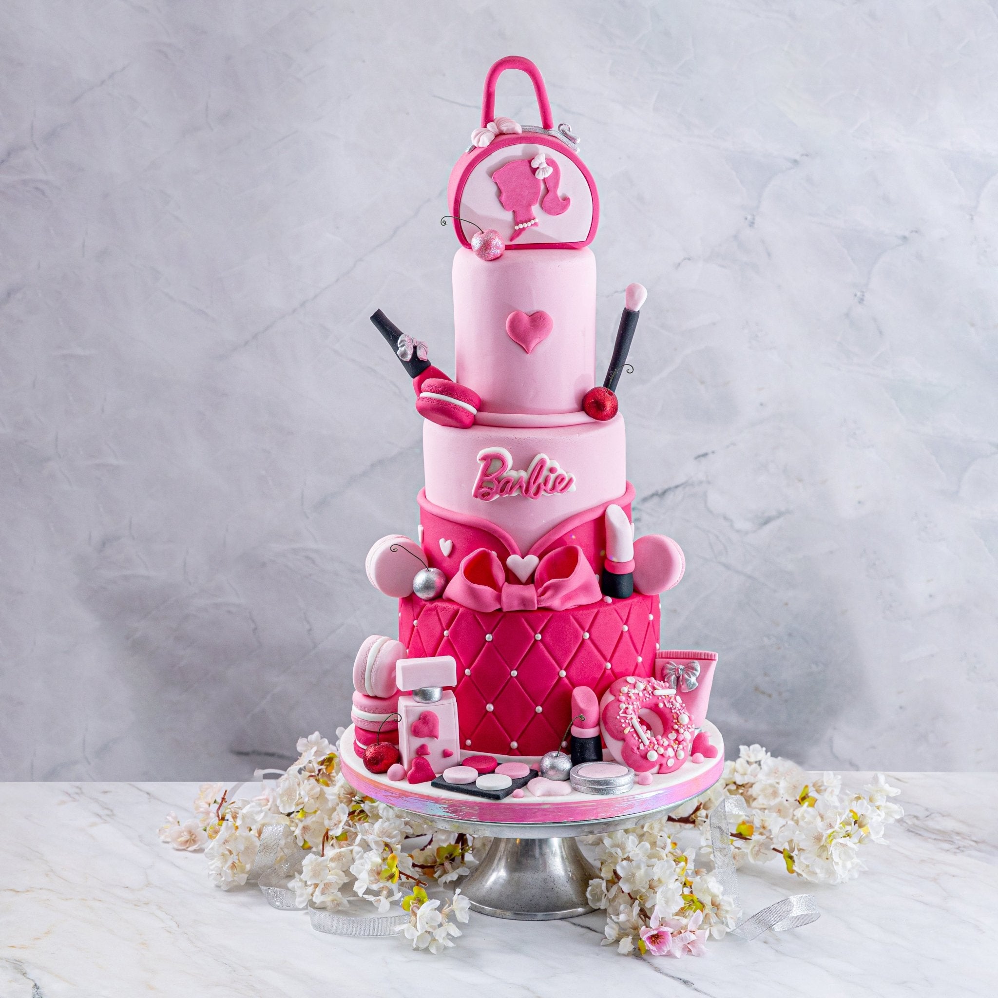 Barbie decorated cake