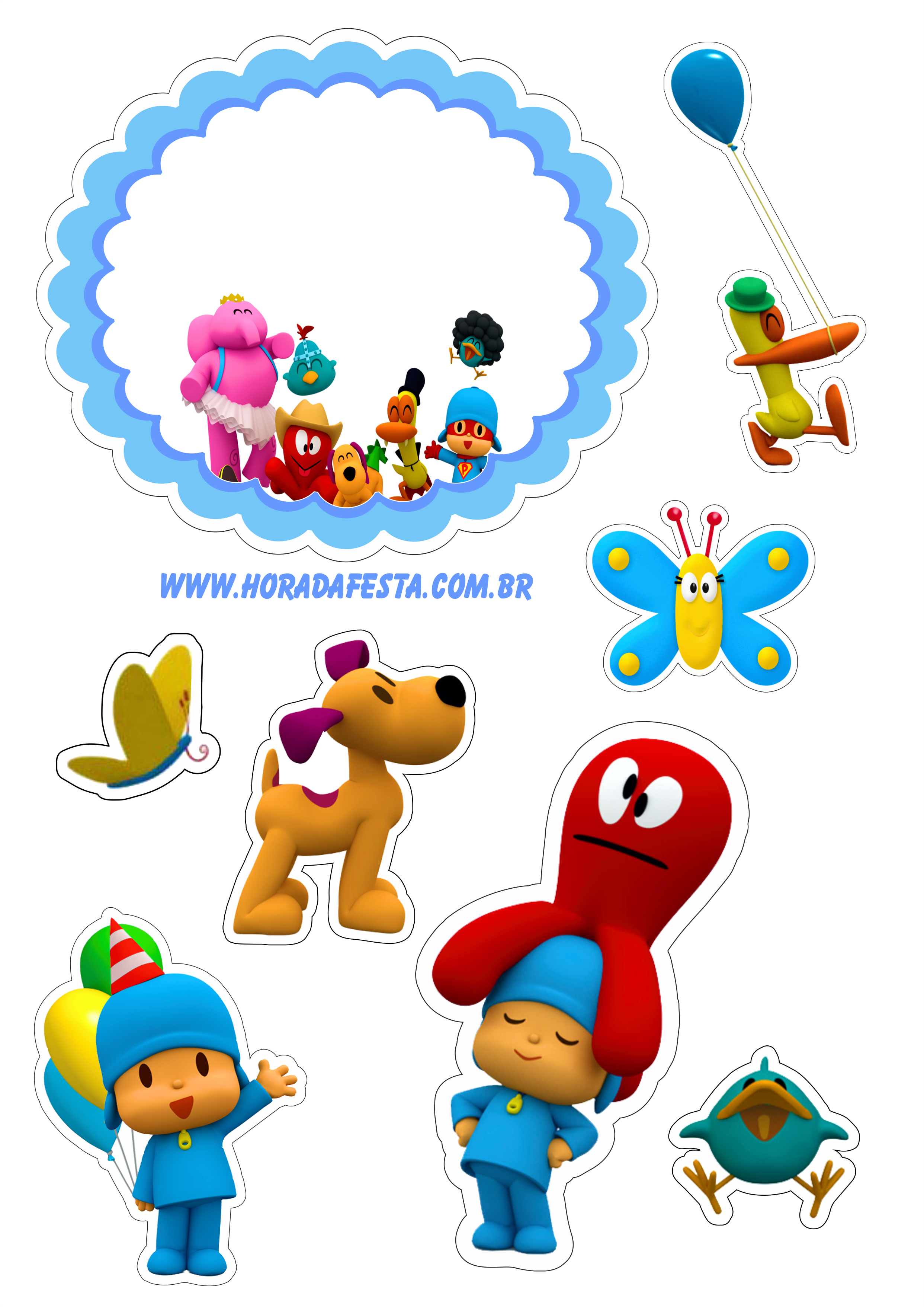 Bolo Decorado Pocoyo