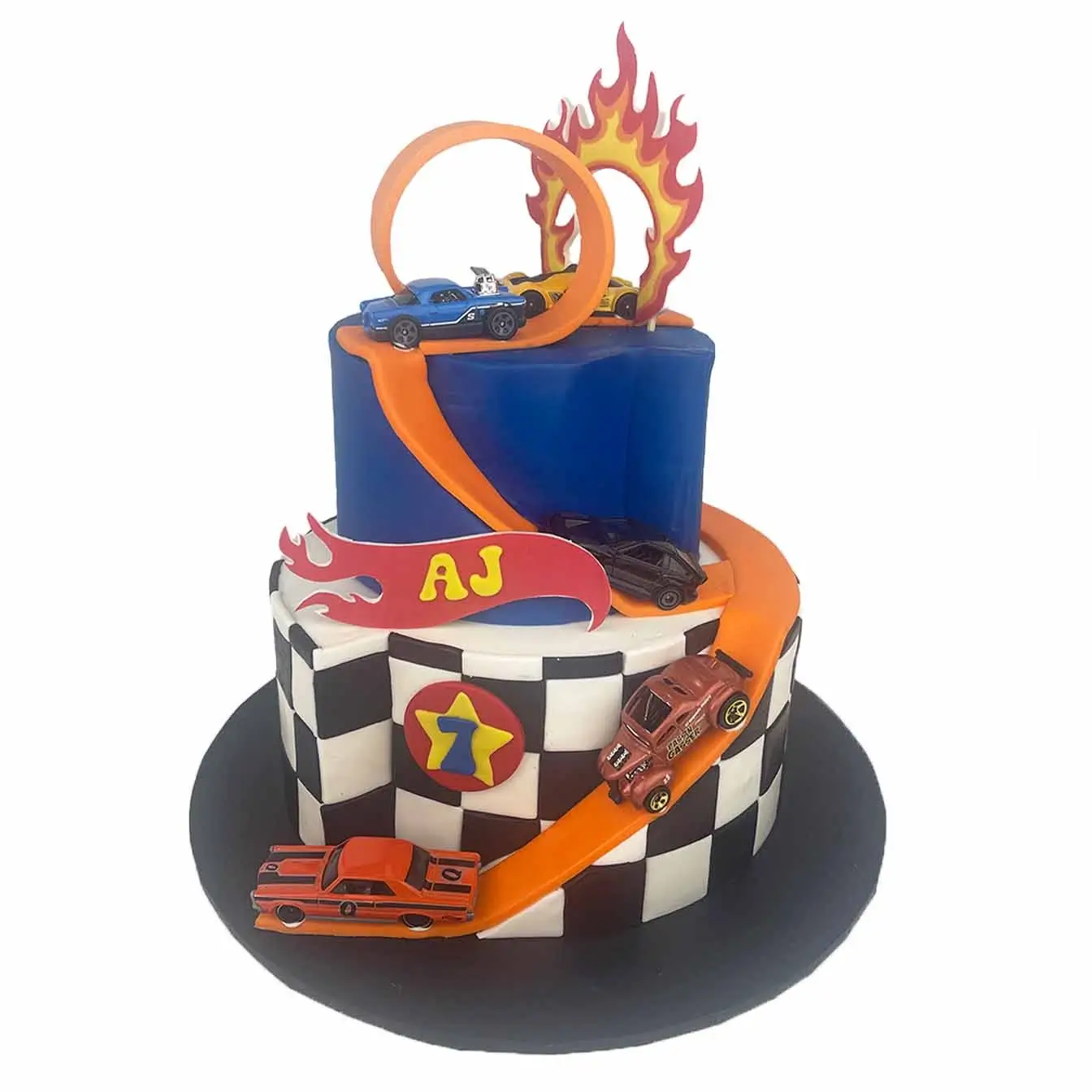 Hot Wheels Decorated Cake