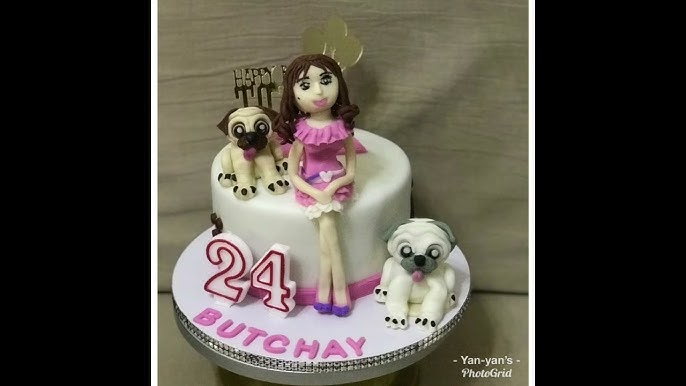 Pug Decorated Cake