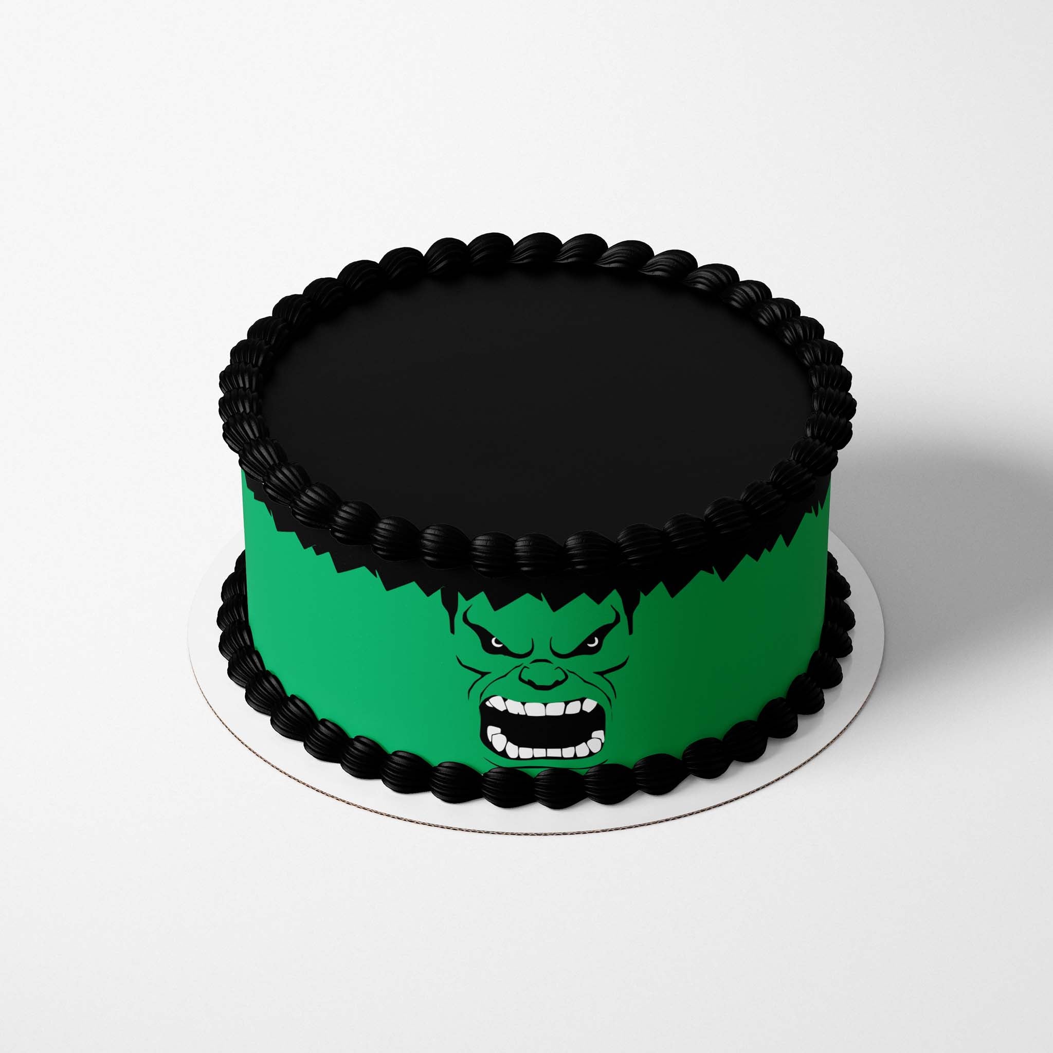 Hulk decorated cake