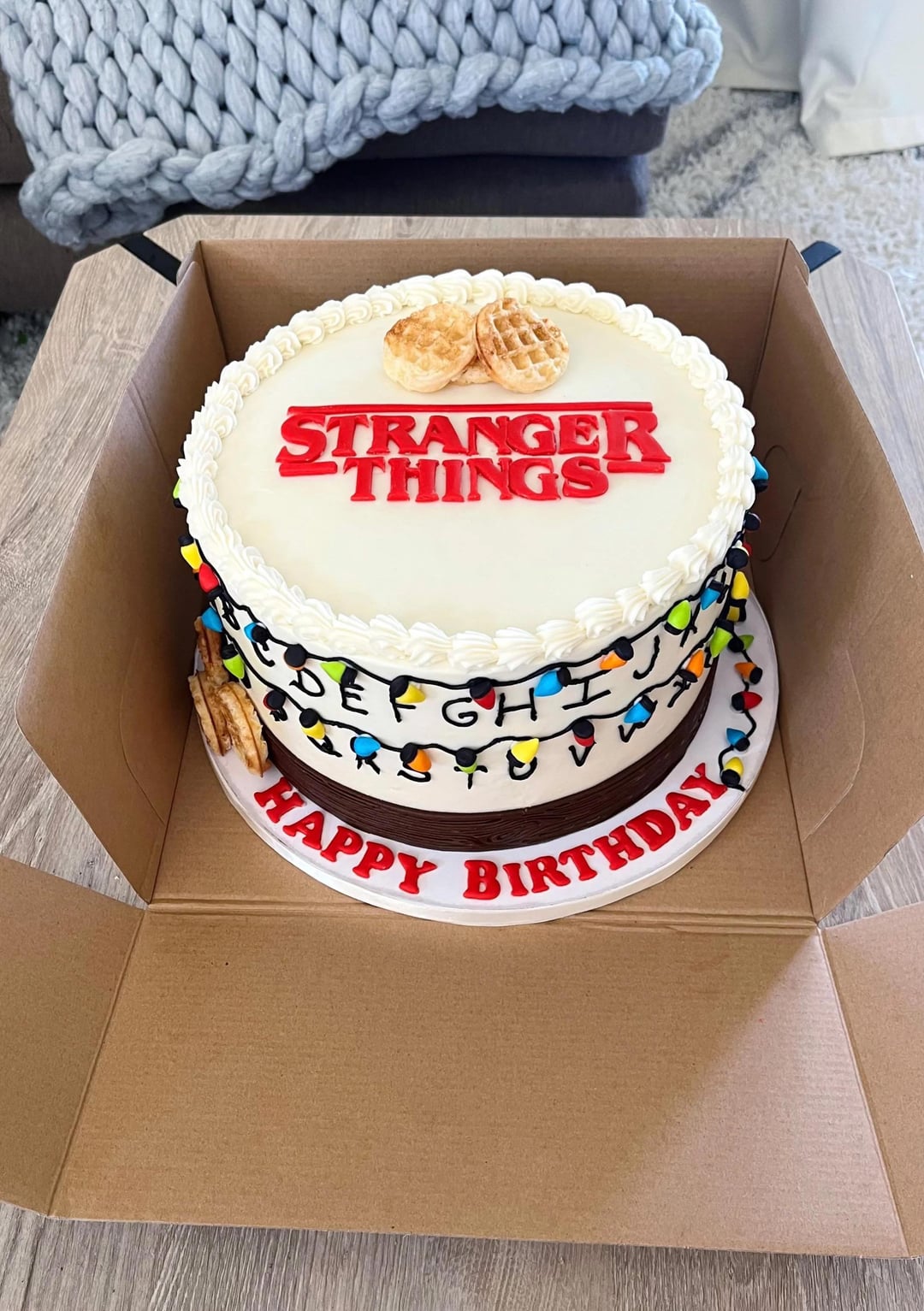 Stranger Things Decorated Cake