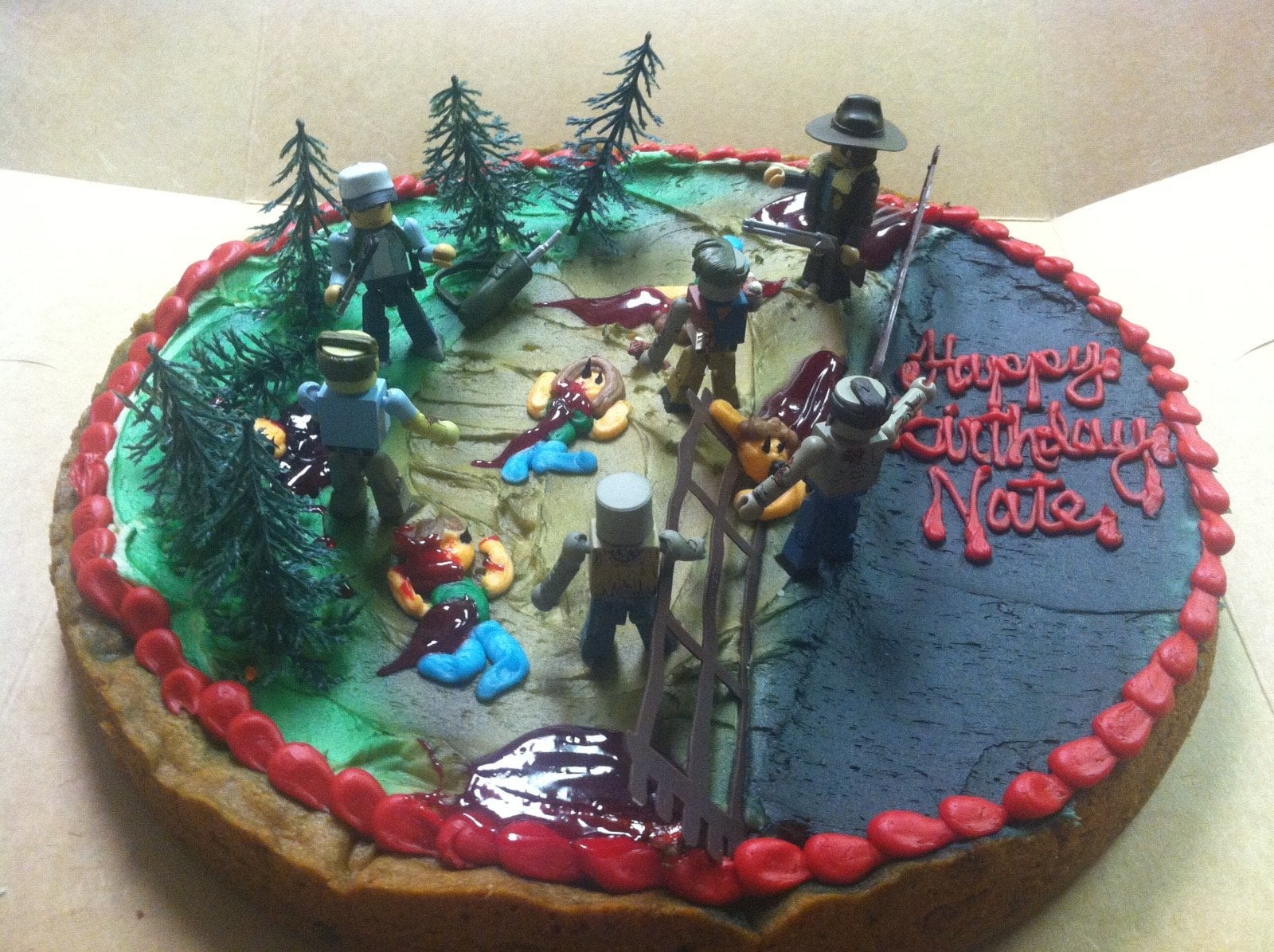 The Walking Dead Decorated Cake