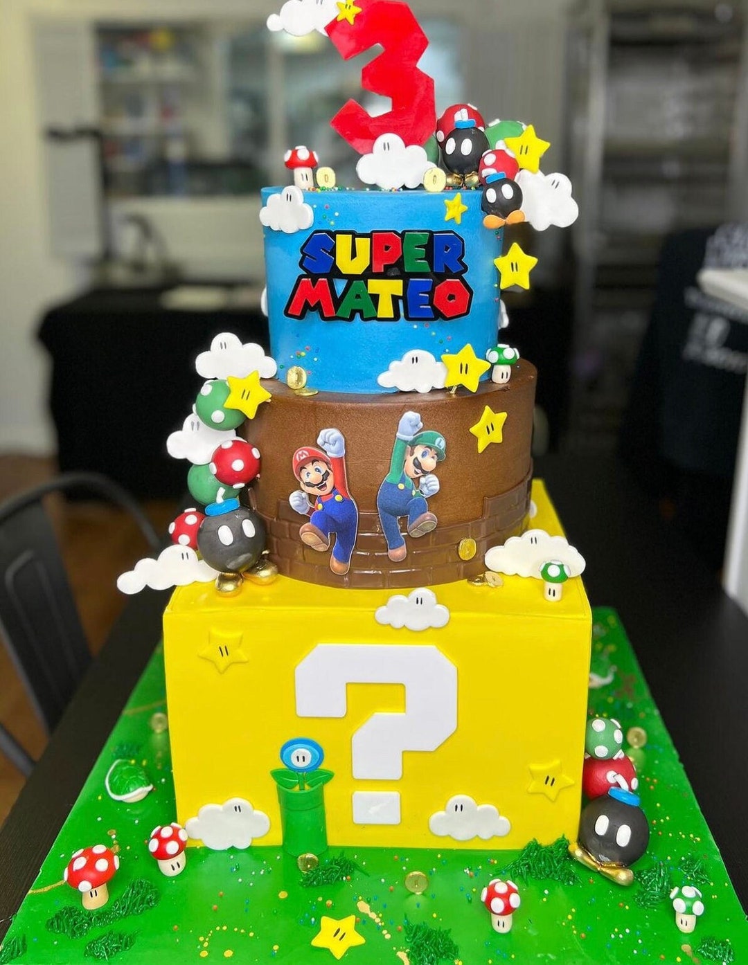 Super Mario Decorated Cake