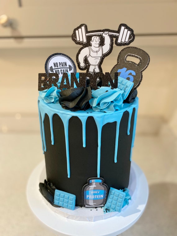 Bodybuilding Decorated Cake