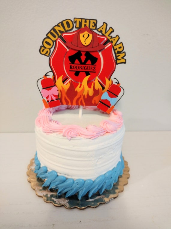 Civil Firefighter Decorated Cake