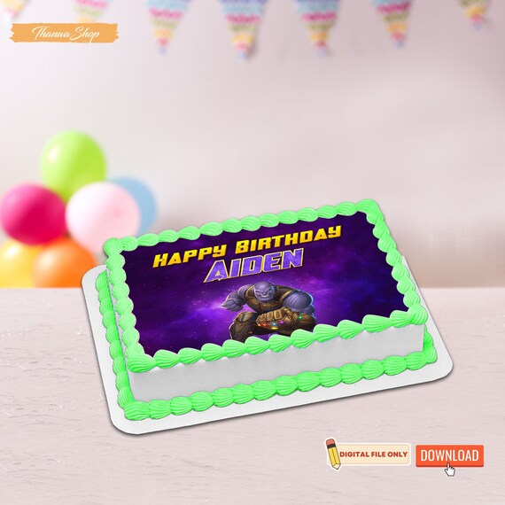 Thanos Decorated Cake