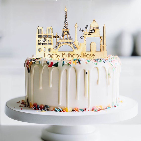 Paris decorated cake