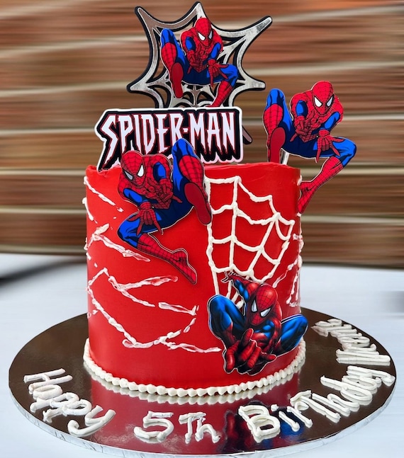 Spider Man Decorated Cake