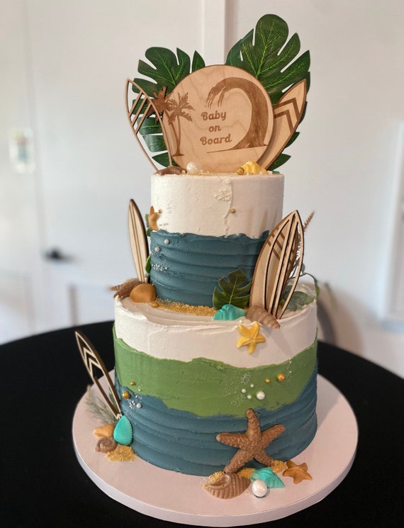 Decorated Surf Cake