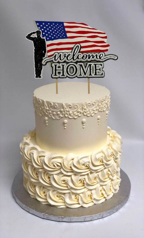 Military decorated cake