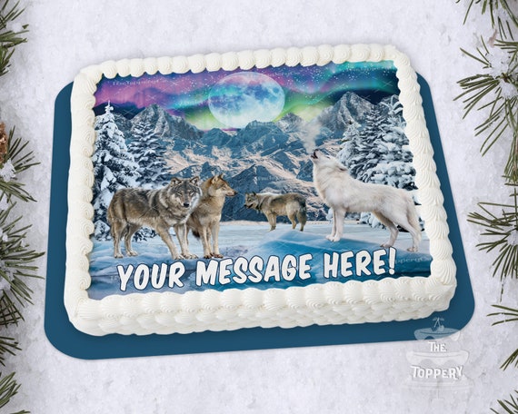 Wolf Decorated Cake