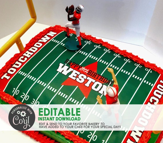 Football Field Decorated Cake