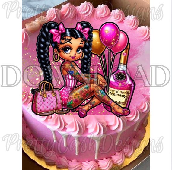 Betty Boop Decorated Cake