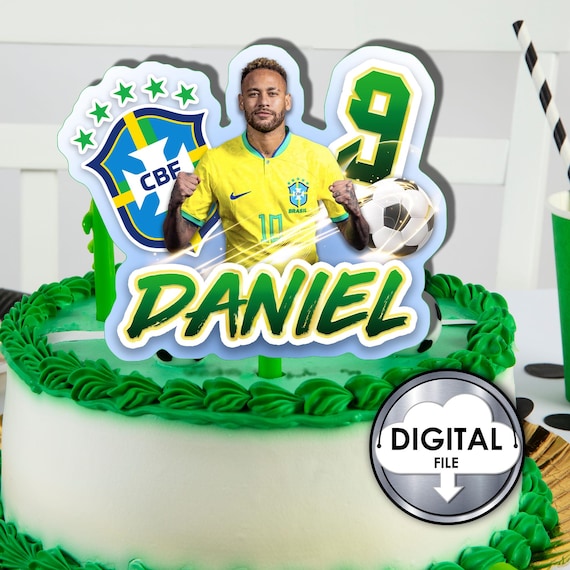 Brazil Flag Decorated Cake