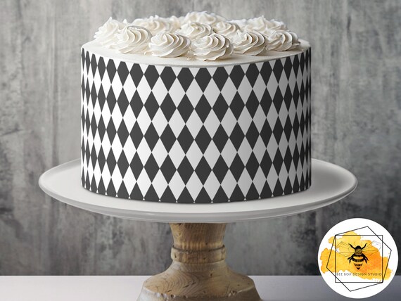 Harlequin Decorated Cake