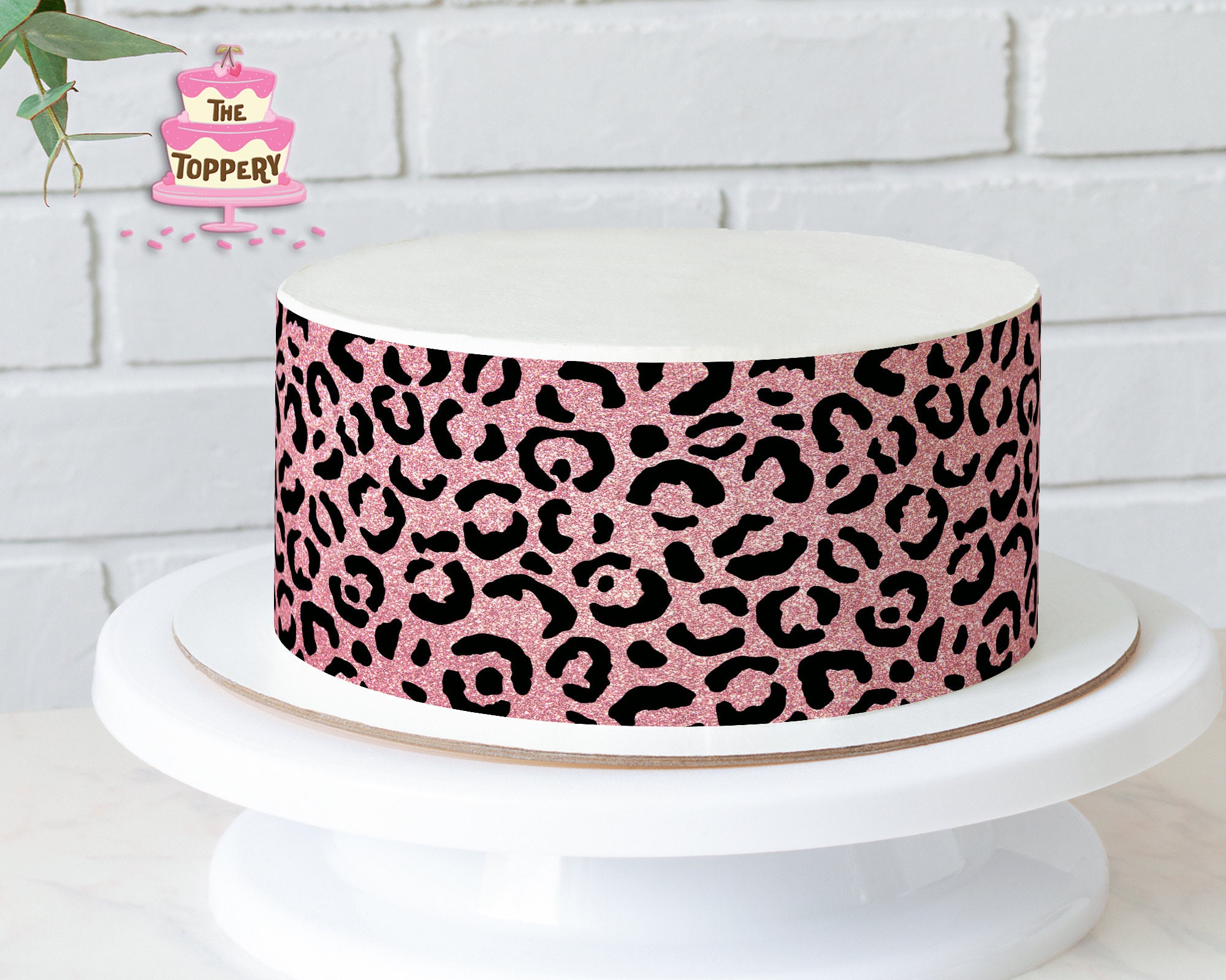 Leopard Print Decorated Cake