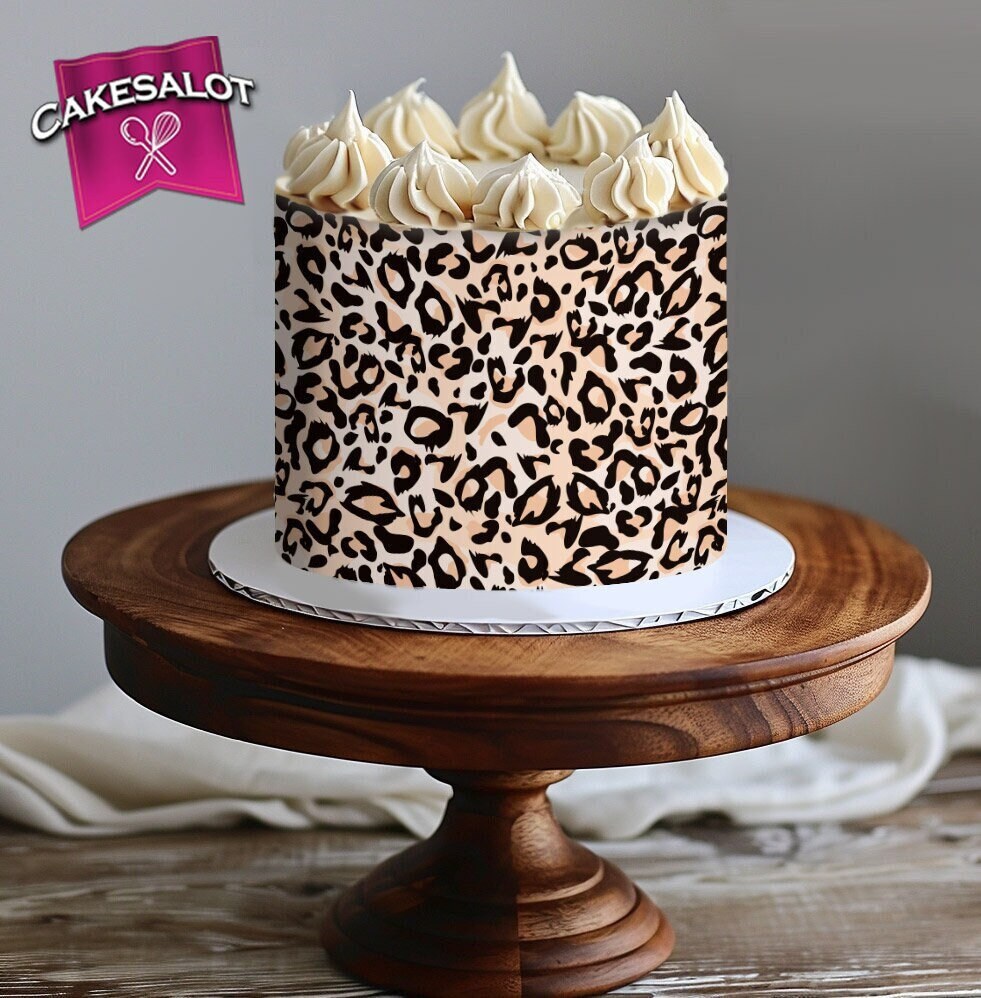 Leopard Decorated Cake