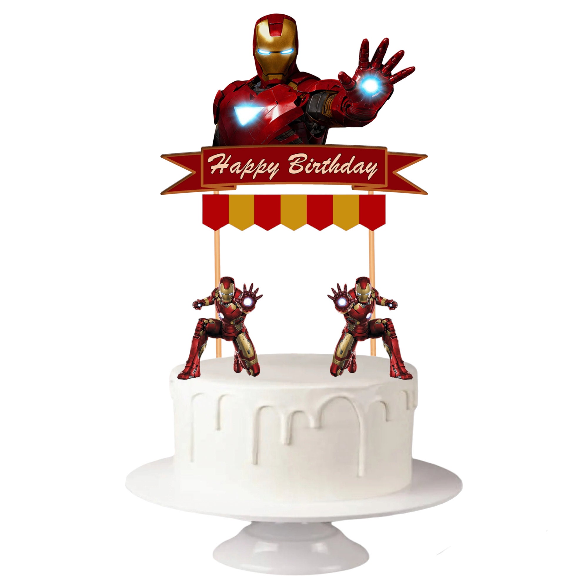 Iron Man Decorated Cake