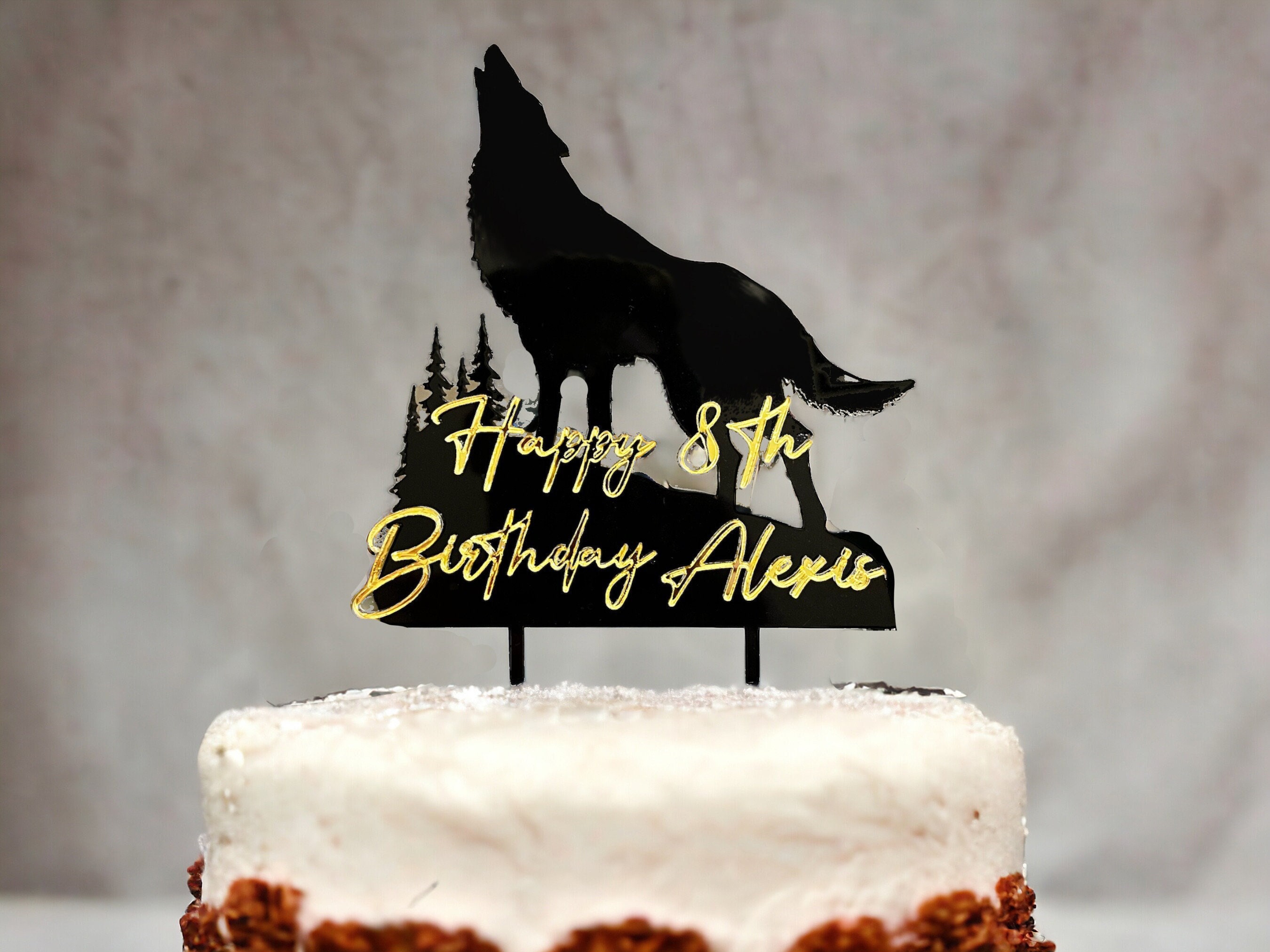 Wolf Decorated Cake