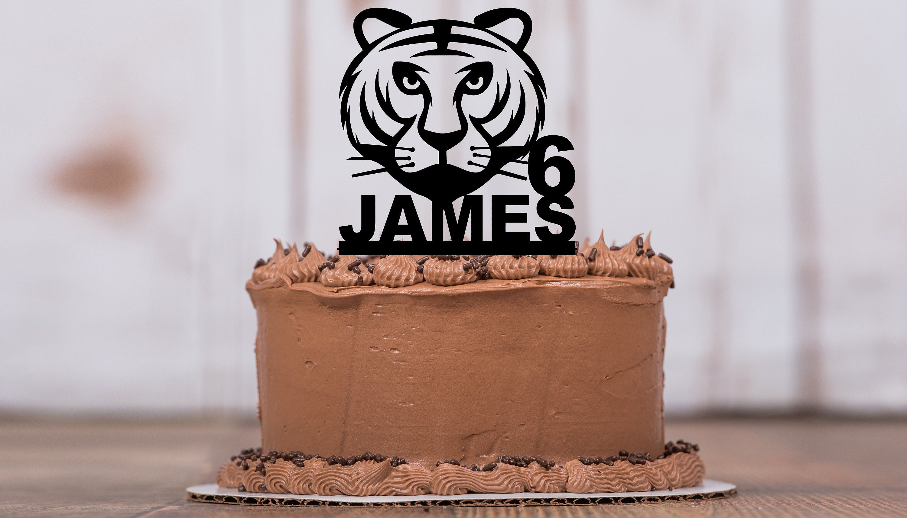 Tiger Decorated Cake